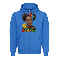 True Royal juneteenth african girl Zipper Hoodie - BarkalooDesign