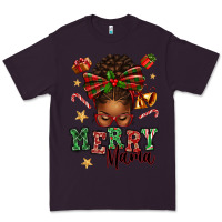 Plum merry mama afro messy bun Premium Tee - texasbilliewilder