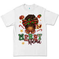 White merry mama afro messy bun Premium Tee - texasbilliewilder