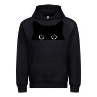 Black Peeking Cat Urban Hoodie - maiPhamDesign