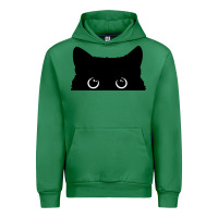 Emerald Peeking Cat Urban Hoodie - maiPhamDesign