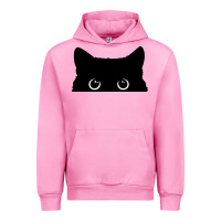 Fuchsia Pink Peeking Cat Urban Hoodie - maiPhamDesign