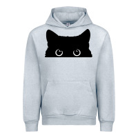 Heather Grey Peeking Cat Urban Hoodie - maiPhamDesign