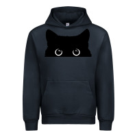 Navy Peeking Cat Urban Hoodie - maiPhamDesign