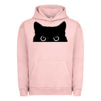 Pigment Salmon Peeking Cat Urban Hoodie - maiPhamDesign