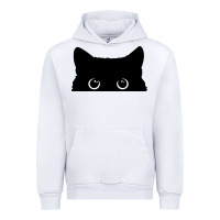 White Peeking Cat Urban Hoodie - maiPhamDesign