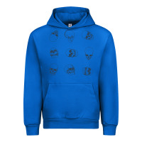Cobalt Skulls Urban Hoodie - maiPhamDesign