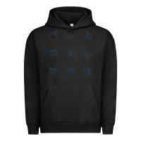 Pigment Black Skulls Urban Hoodie - maiPhamDesign