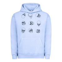 Pigment Grape Ice Skulls Urban Hoodie - maiPhamDesign