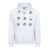 White Skulls Urban Hoodie - maiPhamDesign
