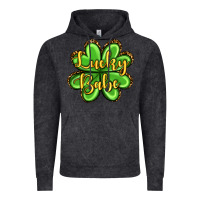 Vintage Black St. Patrick's Lucky babe Vintage Hoodie - OliviaCreatesArt