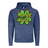Vintage Denim St. Patrick's Lucky babe Vintage Hoodie - OliviaCreatesArt
