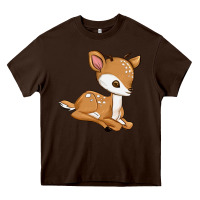 Chocolate Brown gazelle Heavy Core Tee - texasbilliewilder