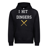Black i hit dingers baseball Urban Hoodie - maiPhamDesign