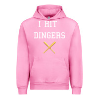 Fuchsia Pink i hit dingers baseball Urban Hoodie - maiPhamDesign