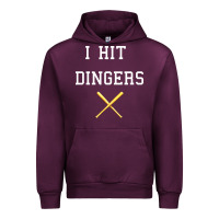 Mauve Wine i hit dingers baseball Urban Hoodie - maiPhamDesign