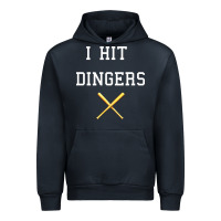 Navy i hit dingers baseball Urban Hoodie - maiPhamDesign