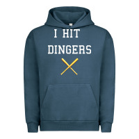 Pigment Midnight Navy i hit dingers baseball Urban Hoodie - maiPhamDesign