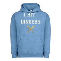 Pigment Pebble Blue i hit dingers baseball Urban Hoodie - maiPhamDesign