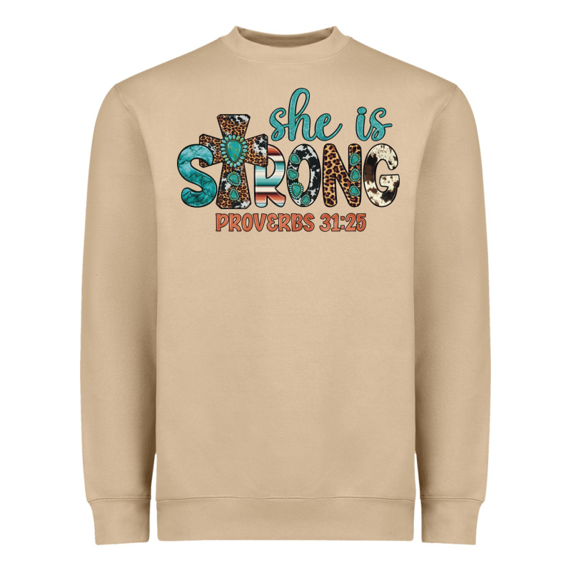 She Is Strong Heavyweight Sweatshirt by Artiststas | Teevron