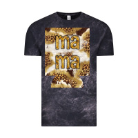 Cloud Black Mama with leopard and cowhide regular can cooler Vintage Tee - HowdyJamesFarm