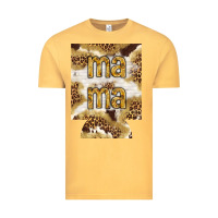 Vintage Mustard Mama with leopard and cowhide regular can cooler Vintage Tee - HowdyJamesFarm