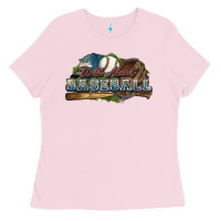 Bubblegum Pink Wild about Baseball Ladies Tee - HowdyJamesFarm