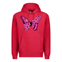 Cardinal floral pink butterfly Premium Hoodie - Jasminsmagicworld