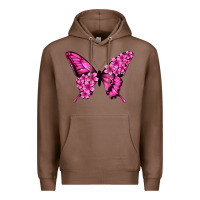 Chestnut floral pink butterfly Premium Hoodie - Jasminsmagicworld