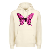 Sandshell floral pink butterfly Premium Hoodie - Jasminsmagicworld