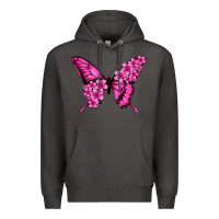 Smoke floral pink butterfly Premium Hoodie - Jasminsmagicworld