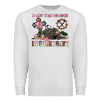 Oatmeal Heather easter a lot can happen in three days Premium Sweatshirt - AdoDesignShop