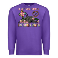 Purple easter a lot can happen in three days Premium Sweatshirt - AdoDesignShop
