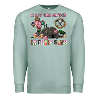 Seafoam easter a lot can happen in three days Premium Sweatshirt - AdoDesignShop