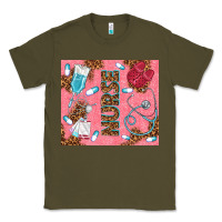 Army Green pink glitter nurse Classic Tee - TumblerDesignByShophia