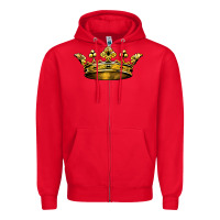 Red crown Zipper Hoodie - BarkalooDesign