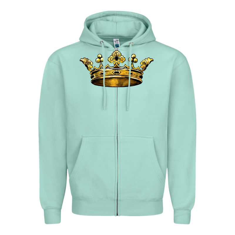 Crown Zipper Hoodie by BarkalooDesign | Teevron
