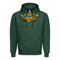 Sports Green crown Zipper Hoodie - BarkalooDesign