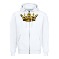 White crown Zipper Hoodie - BarkalooDesign