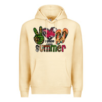 Pina Colada peace love summer Premium Hoodie - CowhideDigitalArt