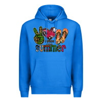 True Royal peace love summer Premium Hoodie - CowhideDigitalArt