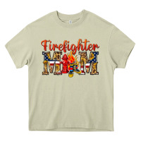 Mossy Firefighter Mom Heavy Core Tee - texasbilliewilder