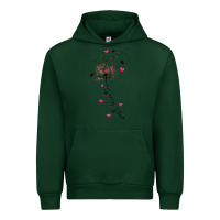Forest Green just breathe Urban Hoodie - JahusDesignShop