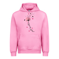 Fuchsia Pink just breathe Urban Hoodie - JahusDesignShop