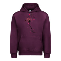 Mauve Wine just breathe Urban Hoodie - JahusDesignShop