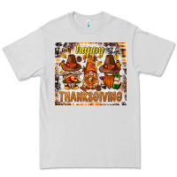 Dove Grey Happy Thanksgiving gnomes Premium Tee - NancyCooperArtShop