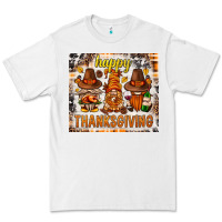 White Happy Thanksgiving gnomes Premium Tee - NancyCooperArtShop