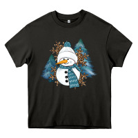 Asphalt Snowman Winter Heavy Core Tee - RanaPortraitStore