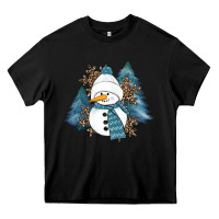 Black Snowman Winter Heavy Core Tee - RanaPortraitStore