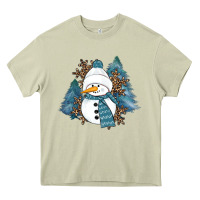 Mossy Snowman Winter Heavy Core Tee - RanaPortraitStore